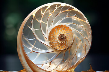 Close up of spiral shaped object