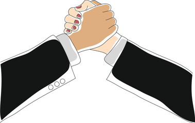 business person shaking hands