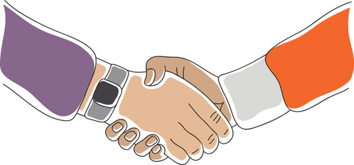 handshake between two businessmen