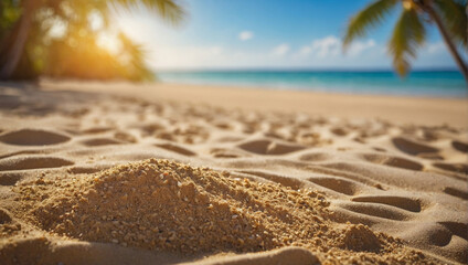 white sand and beautiful tropical beach