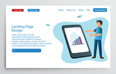 Landing page design 