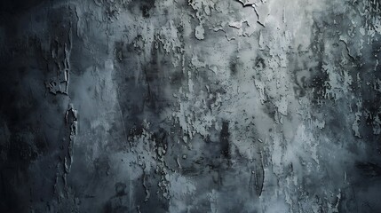 Generative AI : Grey grunge textured wall. Copy space - obrazy, fototapety, plakaty