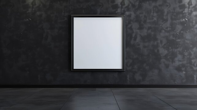 Generative AI : blank photo frame on the wall. design for modern interior vector illustration