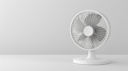 electric fan on white

