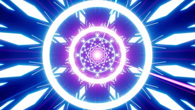 Pulsing Geometric Light Shapes with Shining Ray
