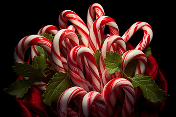 Candy Canes, tasty candy cane sugar sweets, candy cane