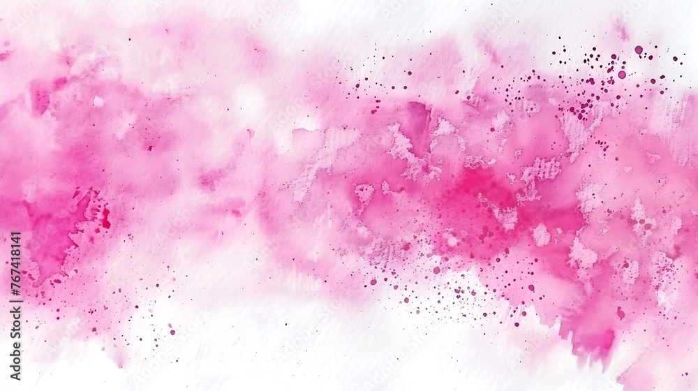 Aufkleber generative ai : abstract pink watercolor splashing background.color shades by hand drawing