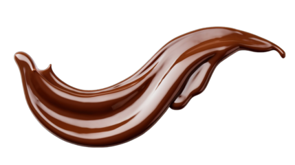 create a High Quality melted chocolate drip in white background