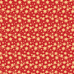 Seamless holiday new year and Christmas pattern wallpaper with stars minimalism print 