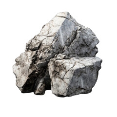 create a High Quality A Granite chunk on white background
