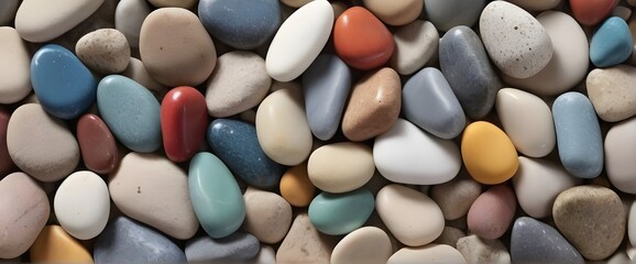 4K ,colorful stones background, colored beach stones background, small stones wallpaper, colorful pebble background with high quality photo - obrazy, fototapety, plakaty