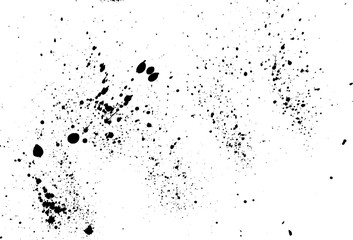 Overlay, ink paint brush drops, background. Vector illustration