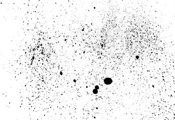 Overlay, ink paint brush drops, background. Vector illustration