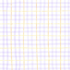 Gold Purple Plaid Hand Drawn Background Overlay