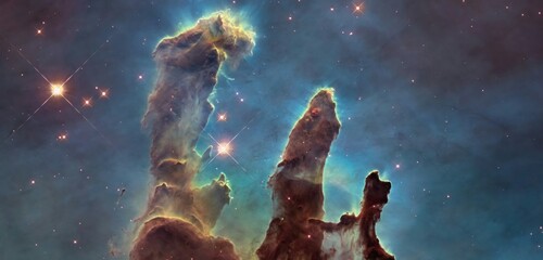 High definition photograph of the Hubble telescope
NASA image - obrazy, fototapety, plakaty