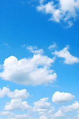 Picturesque Clear Blue Sky – Nature's Beauty Unveiled In Its Purest Form - obrazy, fototapety, plakaty