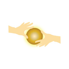 golden egg in hand