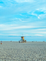 Life Guard Hut in Newport Beach, California 