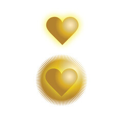 golden heart symbol