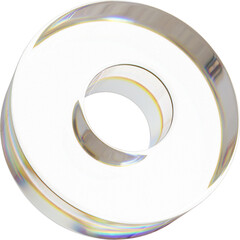 3d rendering. Abstract geometric shapes illustration. Dispersion glass objects isolated on transparent background