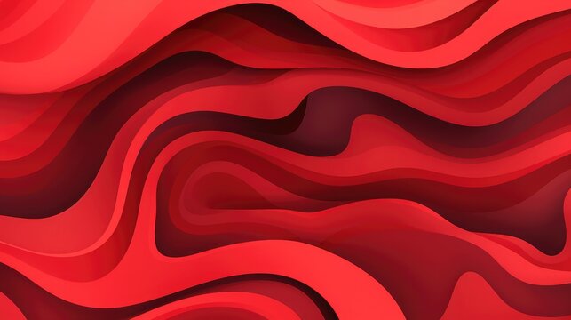 Abstract background of randomly arranged contours of elipses in red colors.