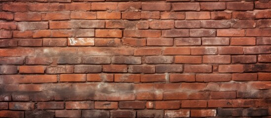 Fototapeta premium Capture the close-up details of a brick wall showing extensive cracking and weathering