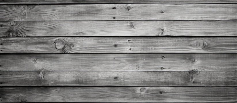 A photo captures the details of a wooden wall featuring natural knots and textures in black and white.