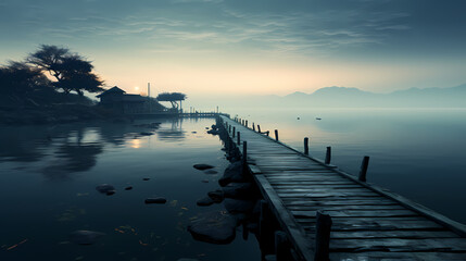 Fototapeta premium Tranquil Marina on Tranquil Waters