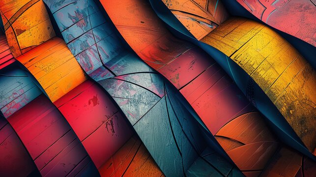 Vibrant Travel-Inspired Abstract Textures