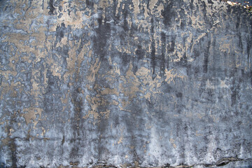 Shabby Old grungy concrete wall as background or texture, brown gray rusty vintage