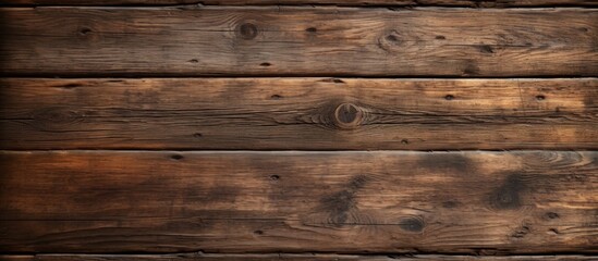A closeup shot of a brown hardwood plank flooring with a grainy texture, showcasing the natural pattern of the wood grain in a rectangular shape