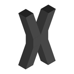 2.5D numbers and Letters icon pack