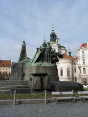 Fototapeta na wymiar Statue monument Prague