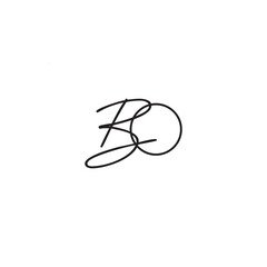 bo letter logo beauty salon spa logo design