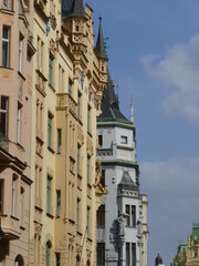Fototapeta na wymiar Architecture rue Prague