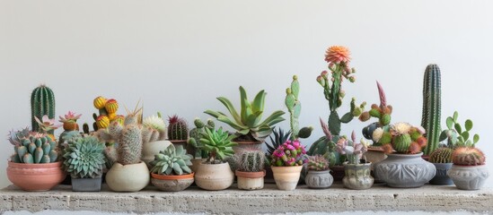 Obraz premium Charming indoor collection of cacti.