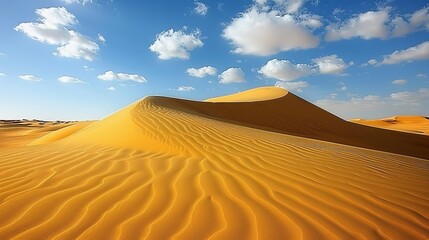 Fototapeta na wymiar Captivating sahara desert landscape in egypt showcasing mesmerizing undulating sand dunes