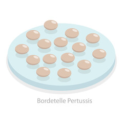 3D Isometric Flat  Illustration of Upper Respiratory Tract Infection. Item 4