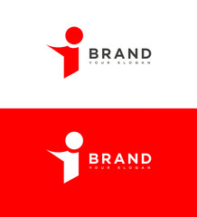 i Letter Logo Icon Brand Identity, i Letter Sign Symbol Template 
