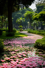 Lush Greenery and Blooming Flowers: The Vibrant Bangladesh Botanical Garden