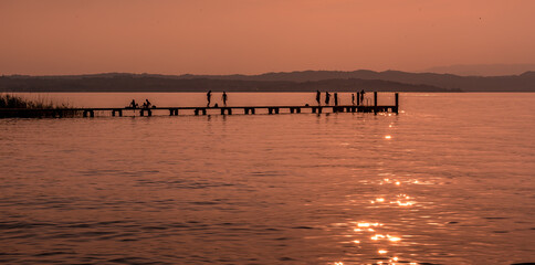 Sirmione, lago di garda, Brescia, Lombardia, italia,