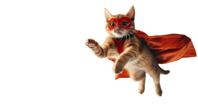 Superhero cat