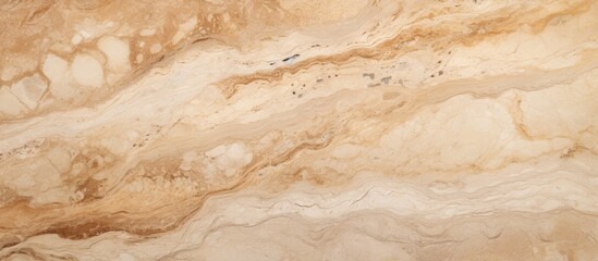 A close up of a beige marble texture with a swirling pattern resembling a bedrock outcrop. The...
