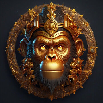 Fantastic charater illustration monkey king