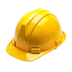 Fototapeta premium Yellow hardhat isolated on transparent background.