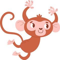 Monkey Animal In Funny Pose