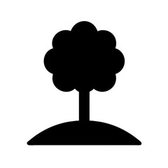 Park vector icon silhouette illustration on a Transparent Background