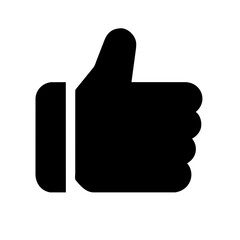 Thumbs Up icon on a Transparent Background