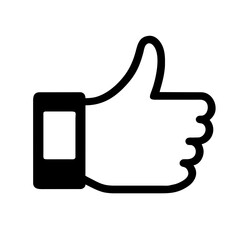 Thumbs Up icon on a Transparent Background