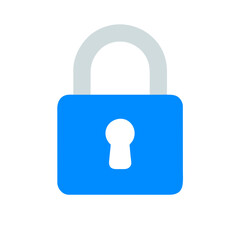 Lock icon on a Transparent Background